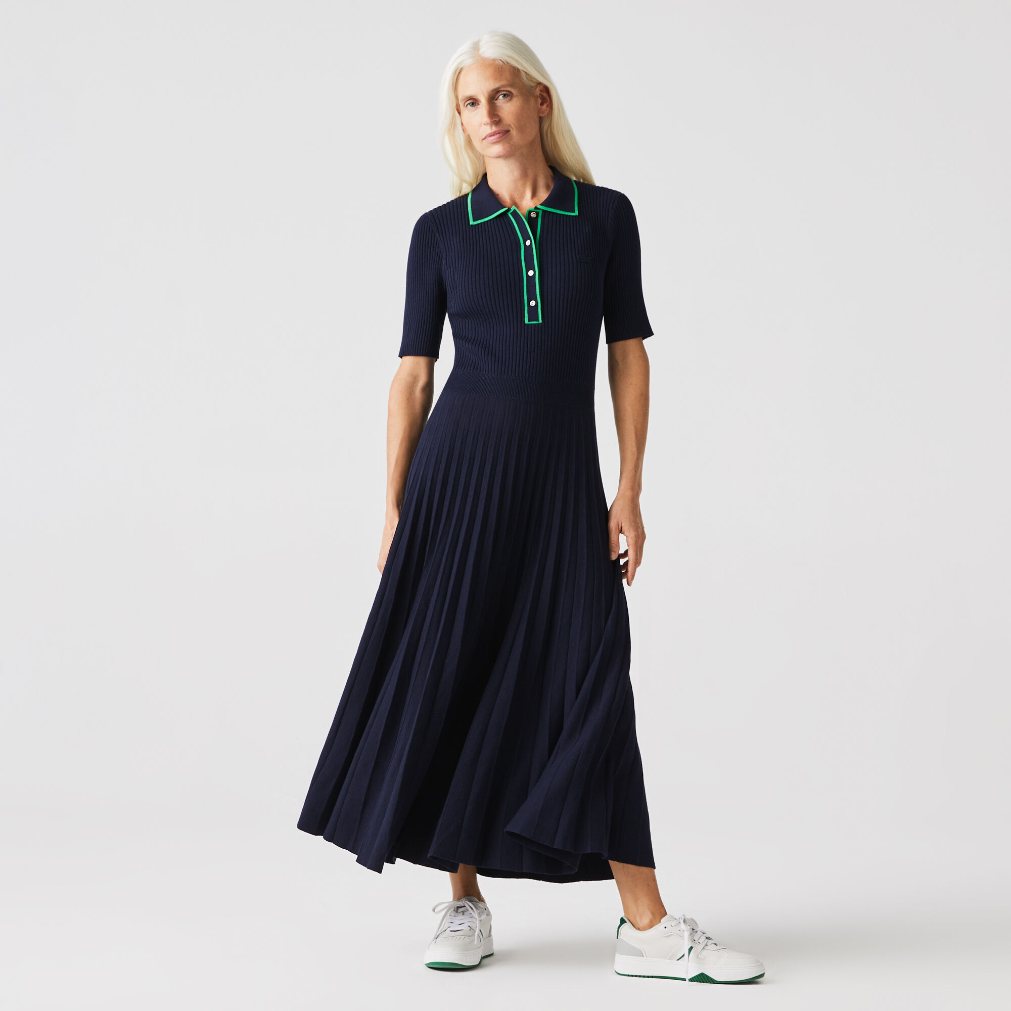 Pleated polo dress deals