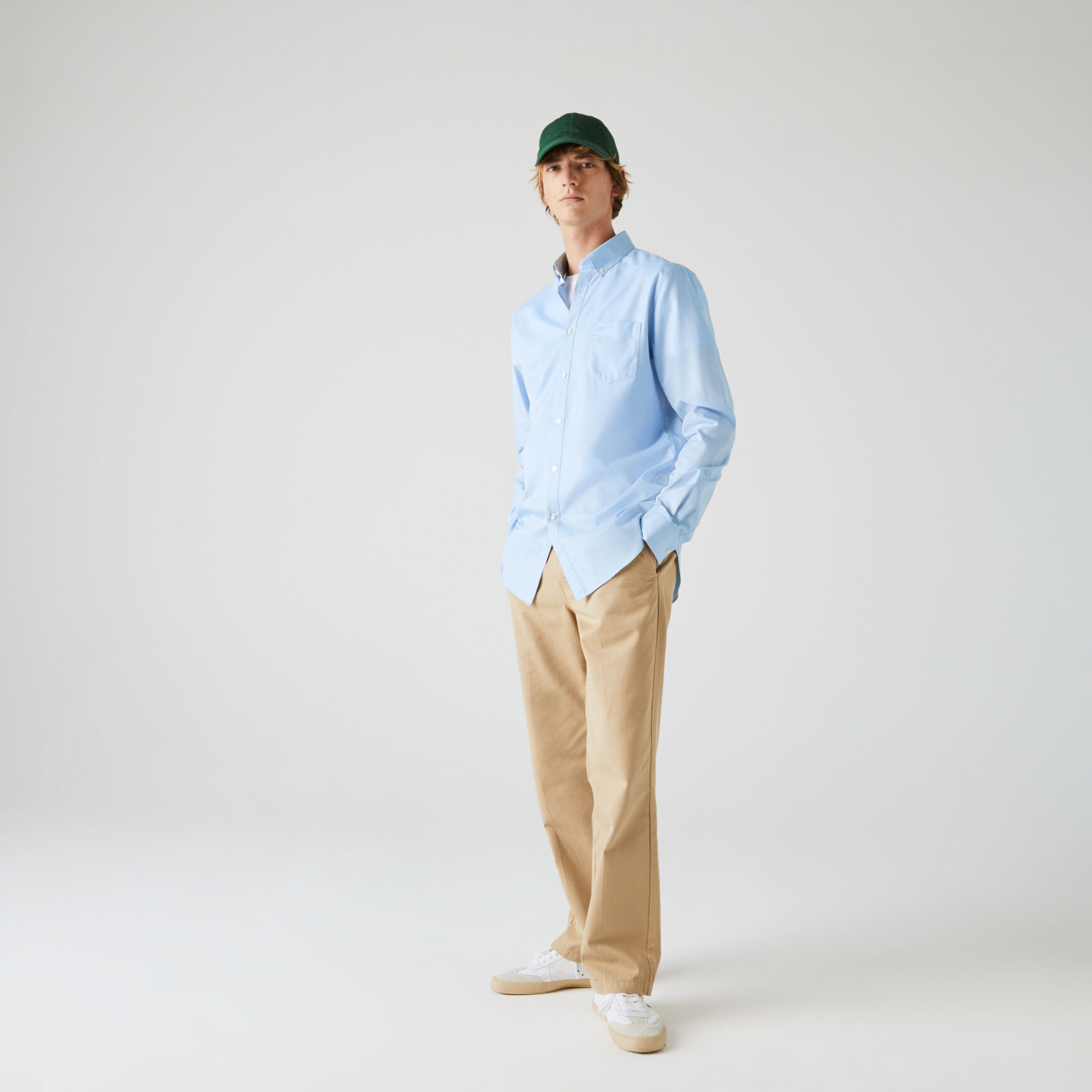 قميص للرجال بقصة عادية من قطن ميني بيكيه قميص للرجال بقصة عادية من قطن ميني بيكيه