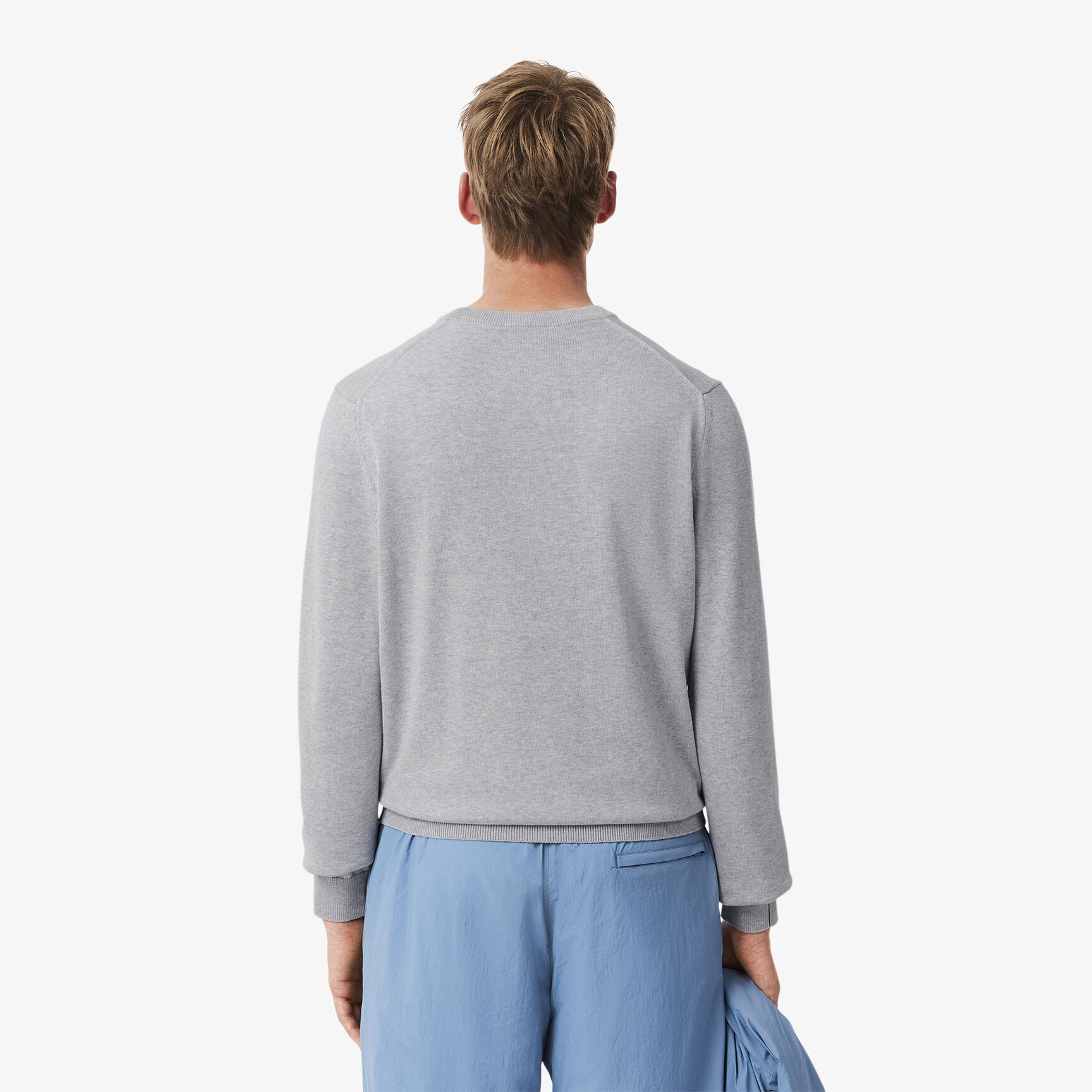 Monochrome Crew Neck Cotton Sweater 