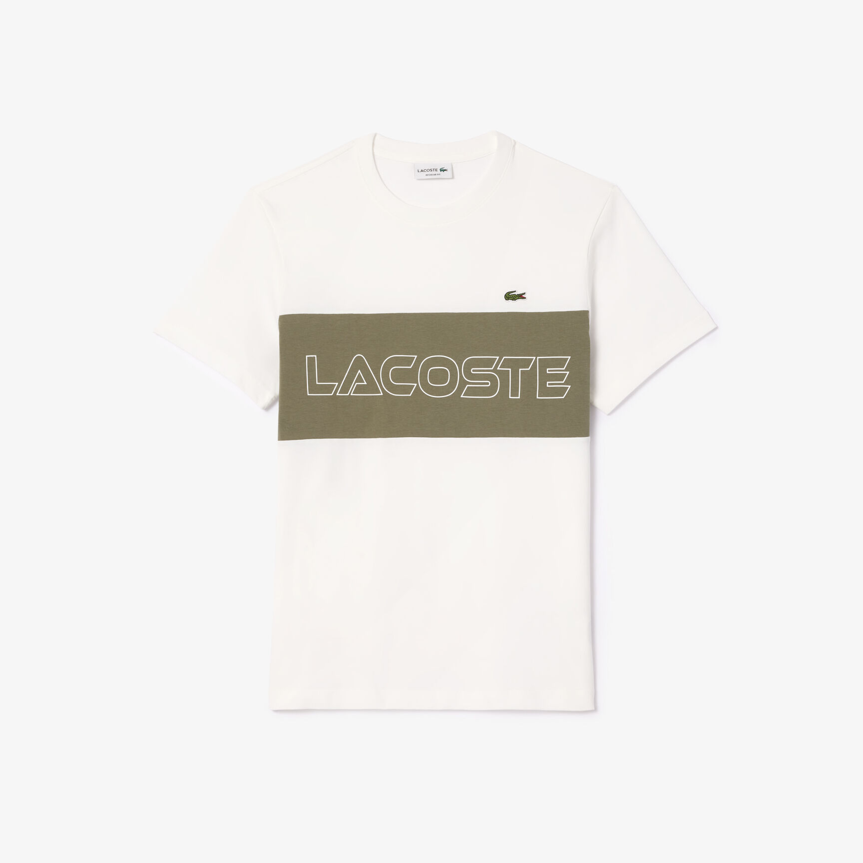 Lacoste Regular Fit Printed Colourblock T-shirt Lacoste Regular Fit Printed Colourblock T-shirt