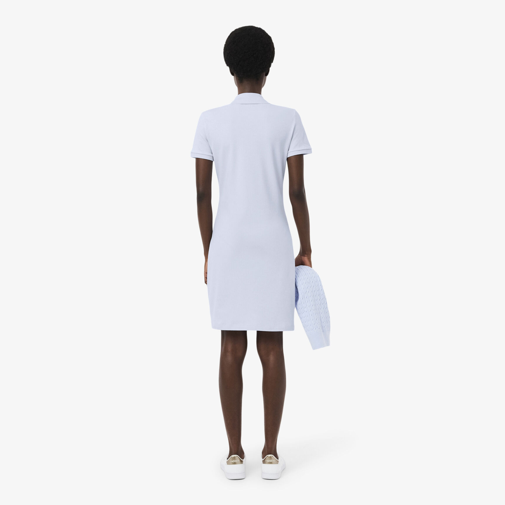 Slim Fit Stretch Petit Pique Polo Dress