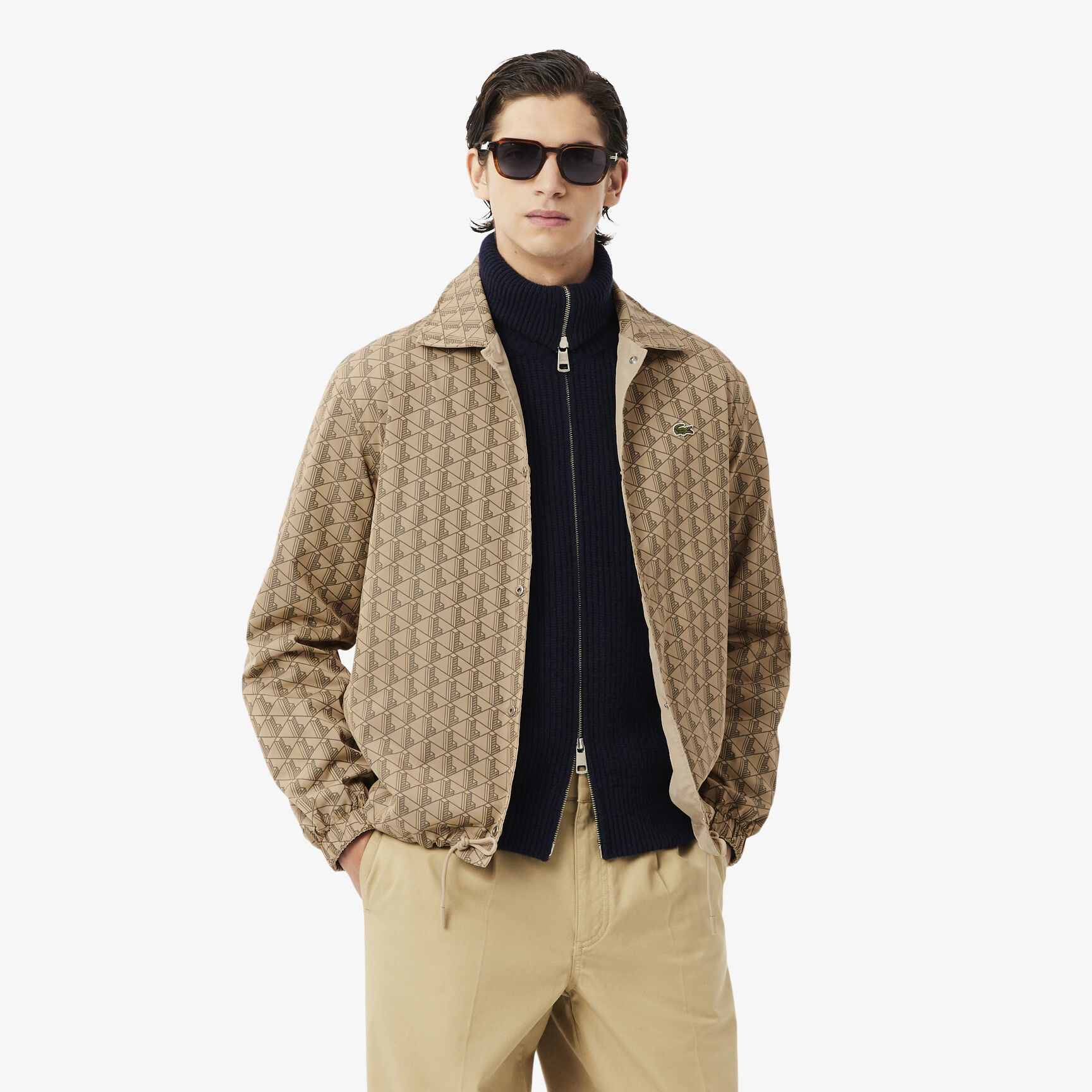 سترة أحادية اللون قابلة للعكس مصنوعة من مادة ثنائية