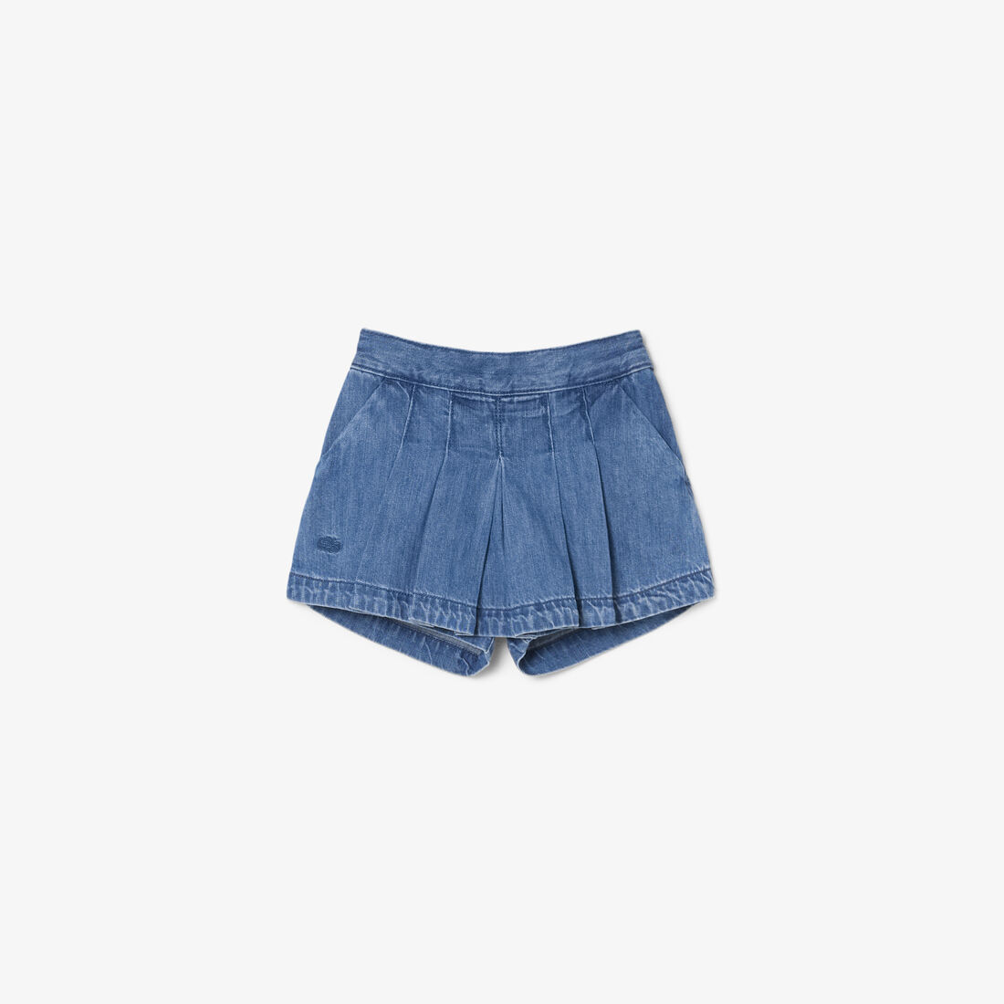 Pleated Denim Skort lacoste pleated denim skort