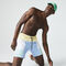Men’s Colourblock Recycled Cloth Long Swimming Trunks lacoste men s colourblock recycled cloth long swimming trunks
