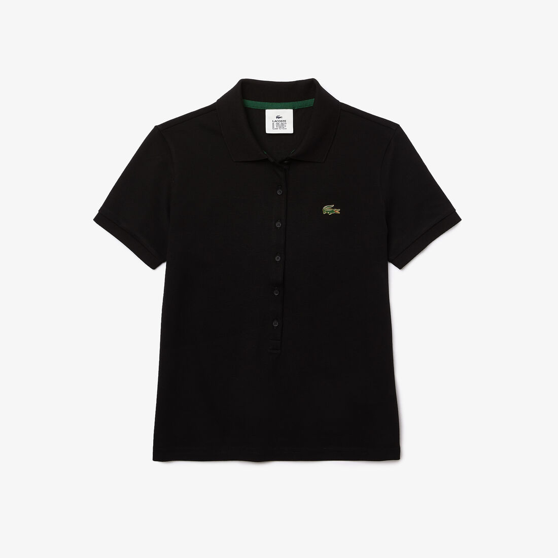 قميص بولو من بيكيه القطن المرن قصة ضيقة مجموعة Lacoste LIVE للنساء قميص بولو من بيكيه القطن المرن قصة ضيقة مجموعة Lacoste LIVE للنساء