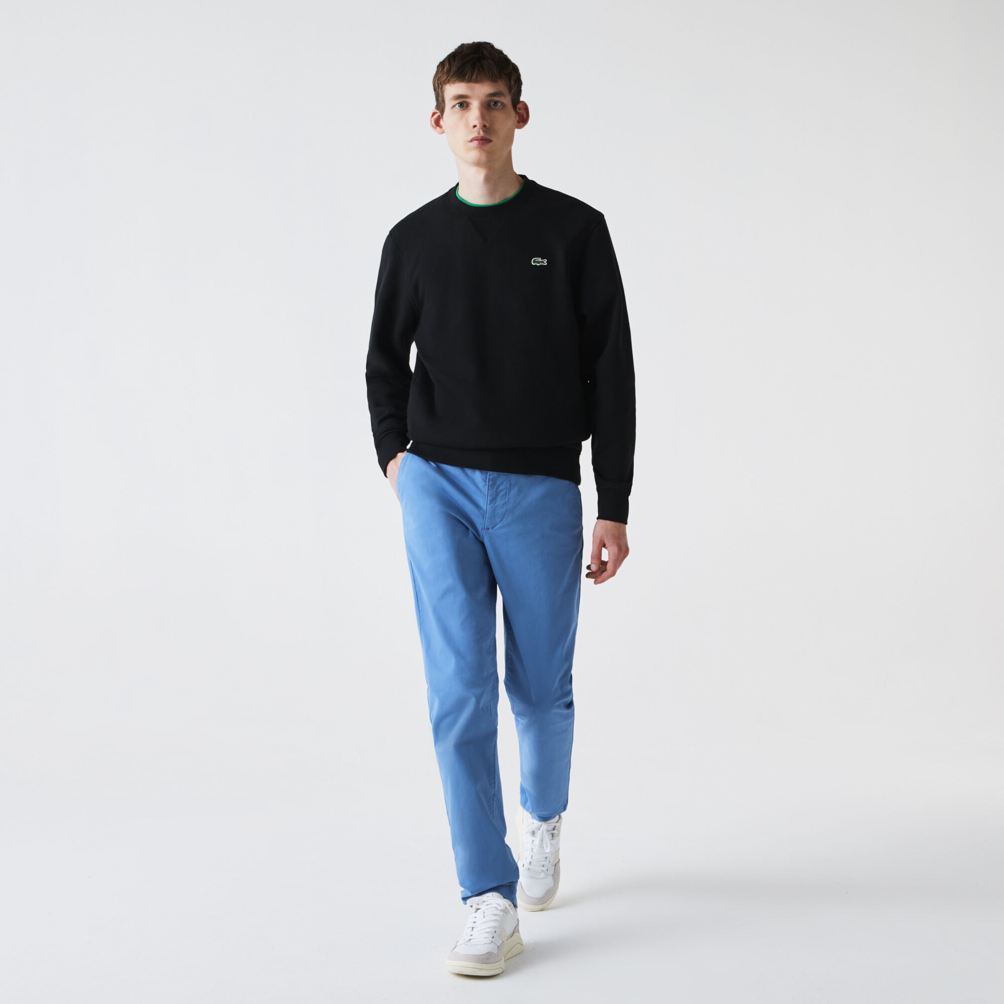 Lacoste men's slim fit stretch gabardine chino pants clearance