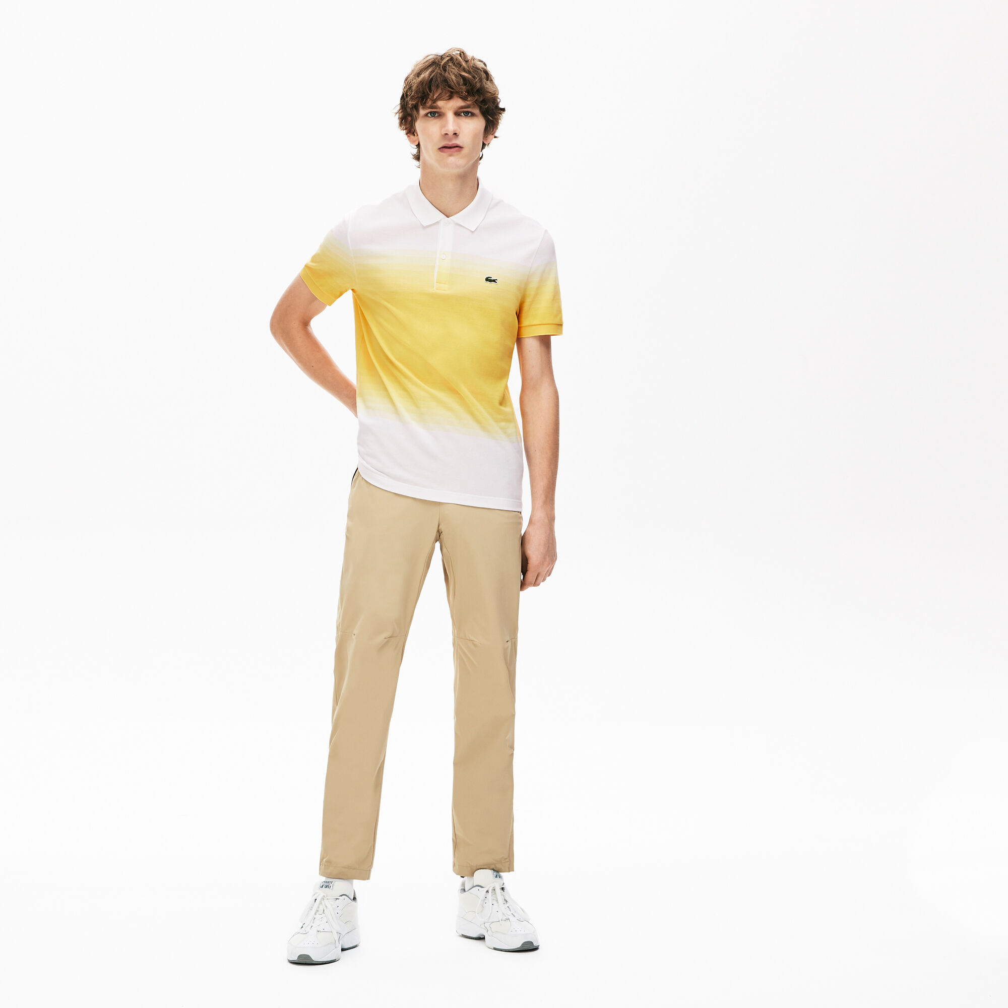 قميص بولو للرجال Lacoste من مجموعة Made in France قصة عادية من قطن البيكيه قميص بولو للرجال Lacoste من مجموعة Made in France قصة عادية من قطن البيكيه