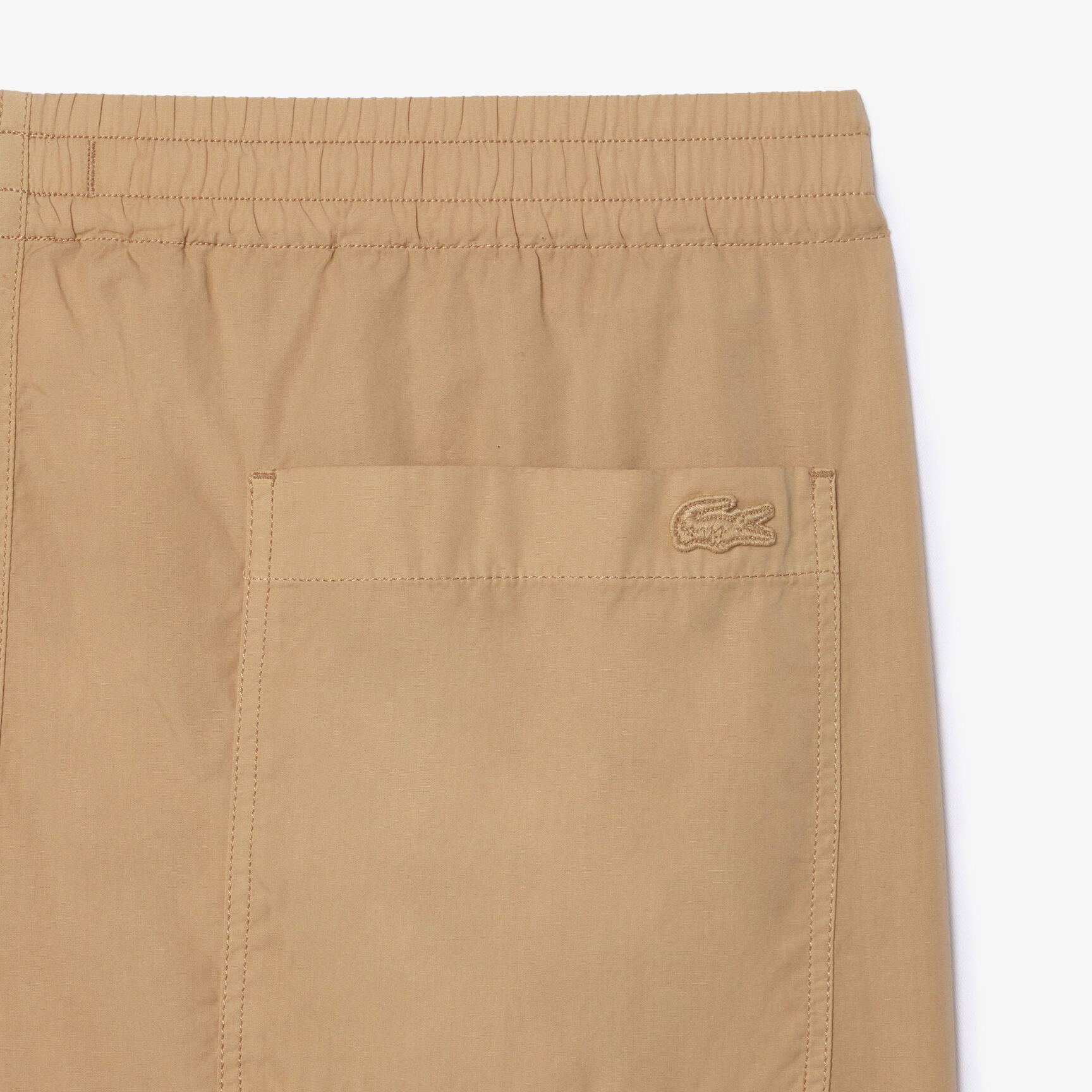 Relaxed Fit Washed Effect Elastic Bermuda Shorts
