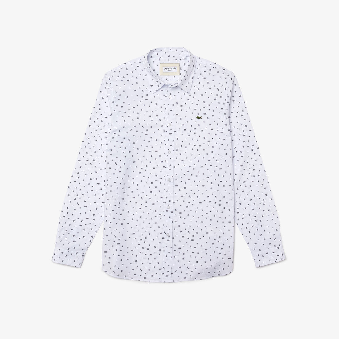 قميص رجالي بقصة ضيقة من قماش البوبلين القطني المزخرف قميص رجالي بقصة ضيقة من قماش البوبلين القطني المزخرف