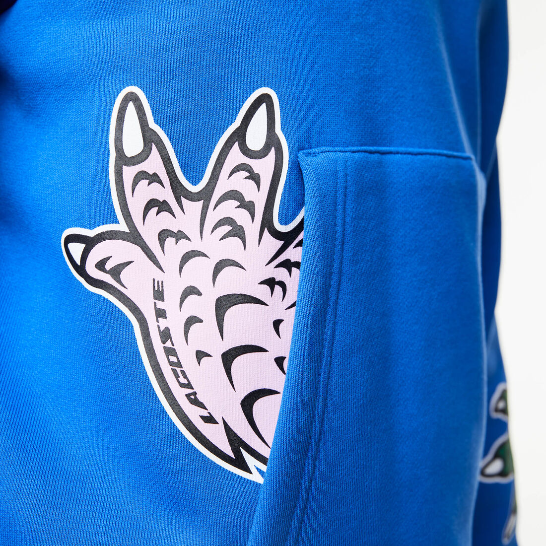 Men's Lacoste Holiday Comic Effect Print Hooded Sweatshirt Men's Lacoste Holiday Comic Effect Print Hooded Sweatshirt