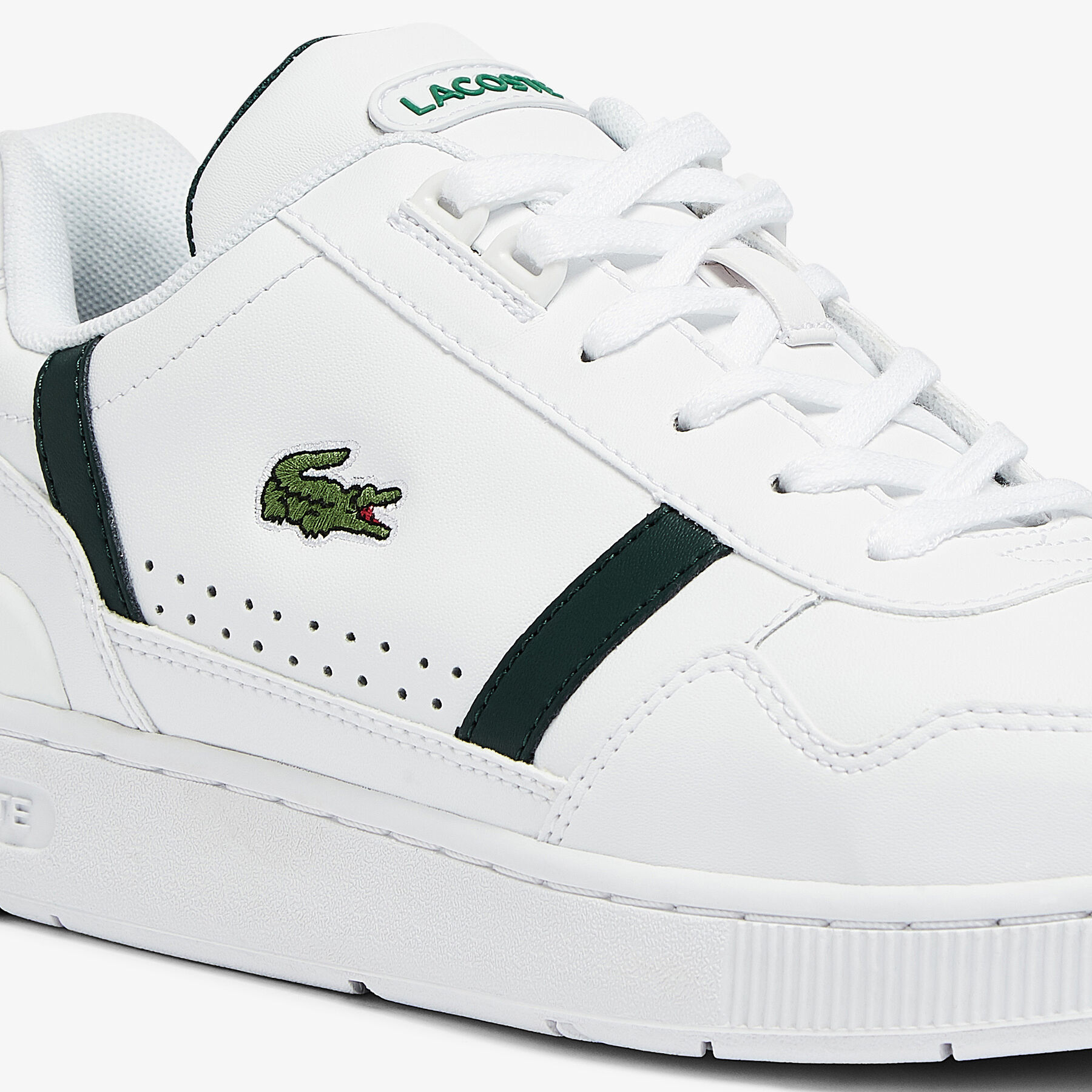 Men's T-Clip Leather Trainers lacoste men s t clip leather trainers