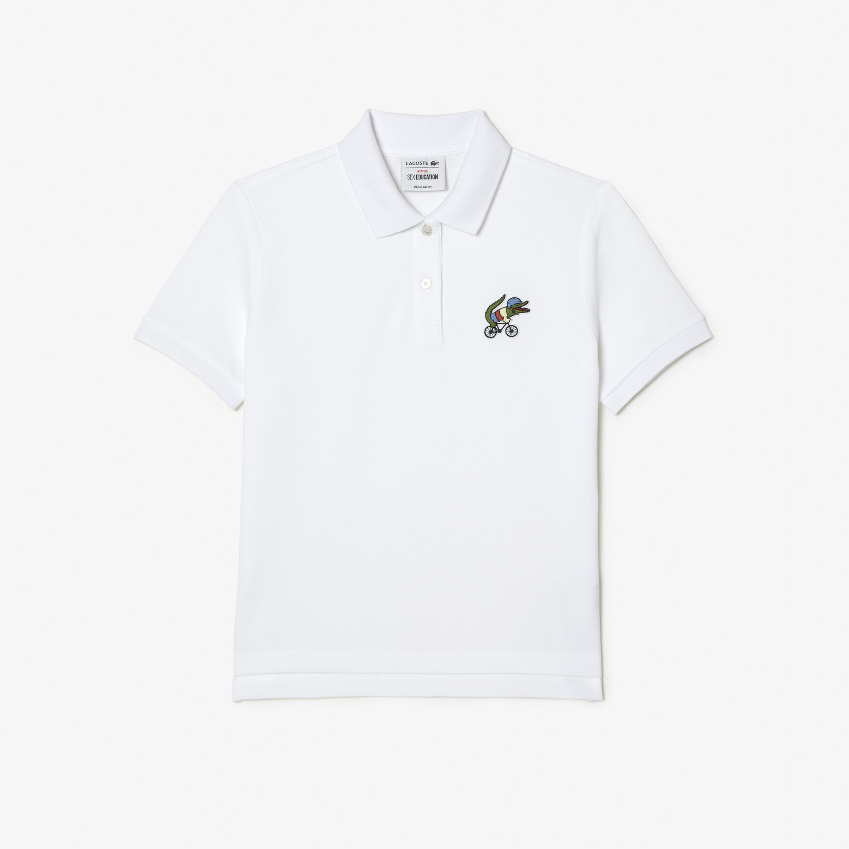 Women's Lacoste x Netflix Crocodile Show Print Polo Shirt