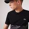 men s lacoste sport crew neck lightweight bicolour cotton t shirt