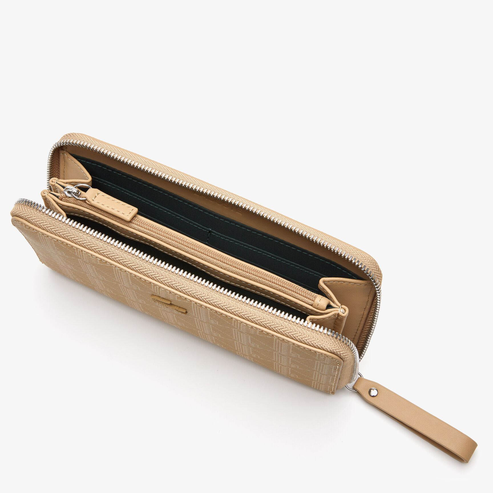 محفظة نسائية بسحاب وطبعة لاكوست مونوغرام