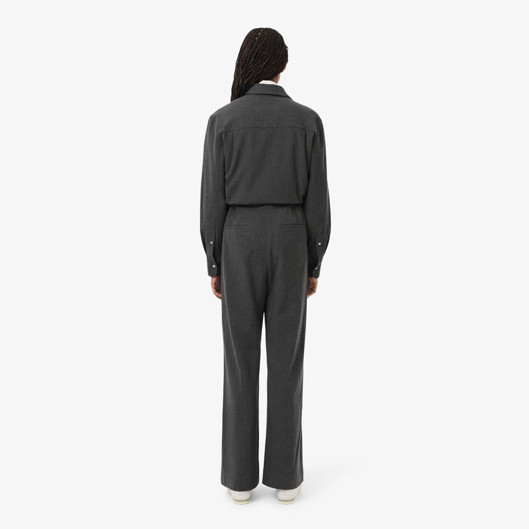 Long Sleeved Flannel Jumpsuit