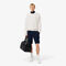 lacoste loose fit heavy fleece sweatshirt
