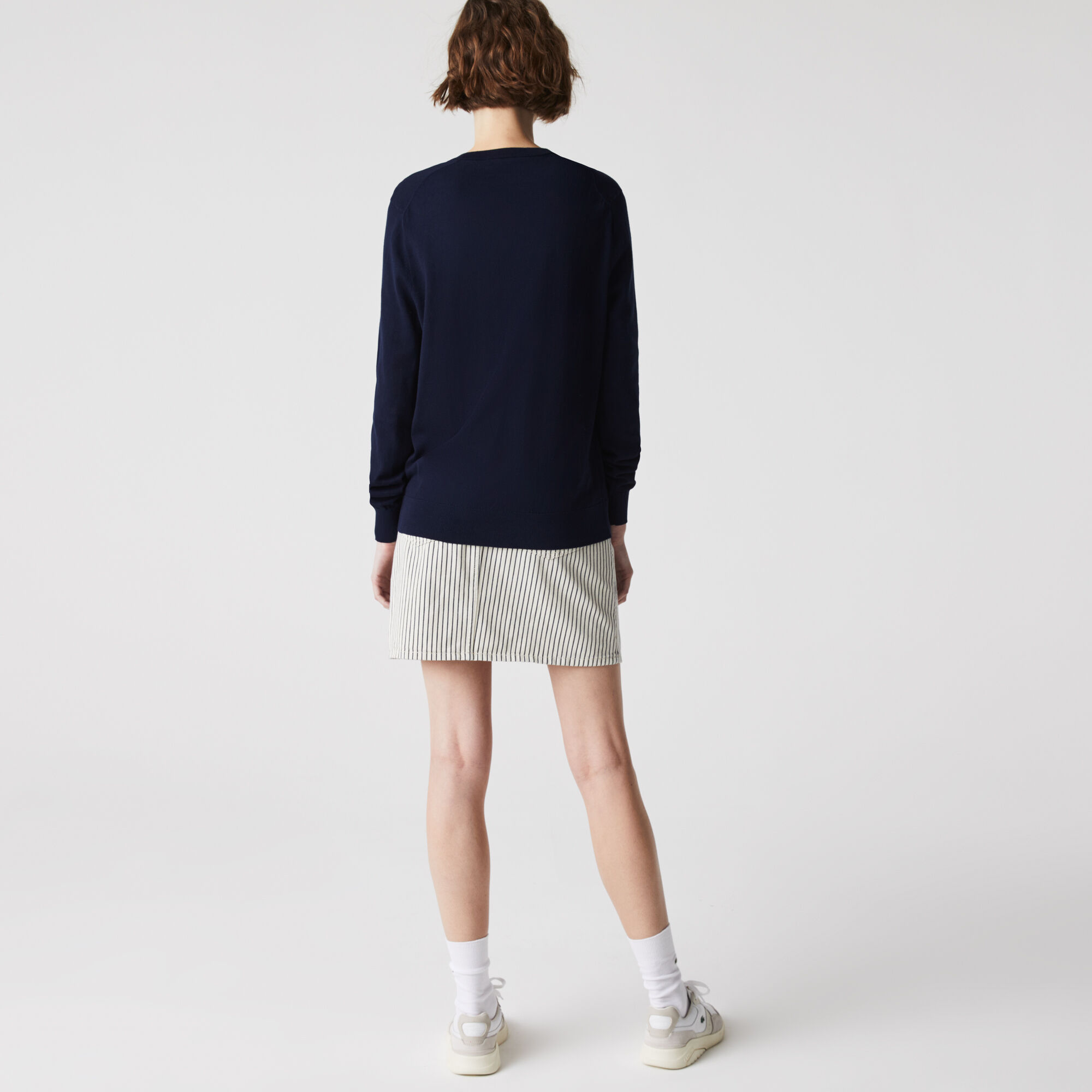 Women’s V-neck Loose Organic Cotton Sweater Women’s V-neck Loose Organic Cotton Sweater