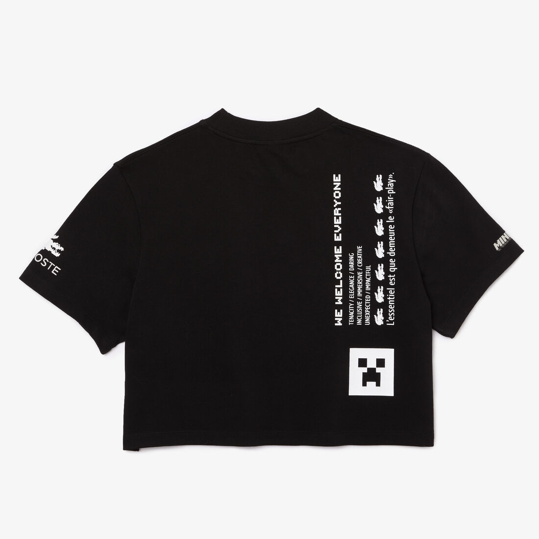 تيشيرت قطن عضوي قصير للنساء مجموعة Lacoste L!VE x Minecraft تيشيرت قطن عضوي قصير للنساء مجموعة Lacoste L!VE x Minecraft