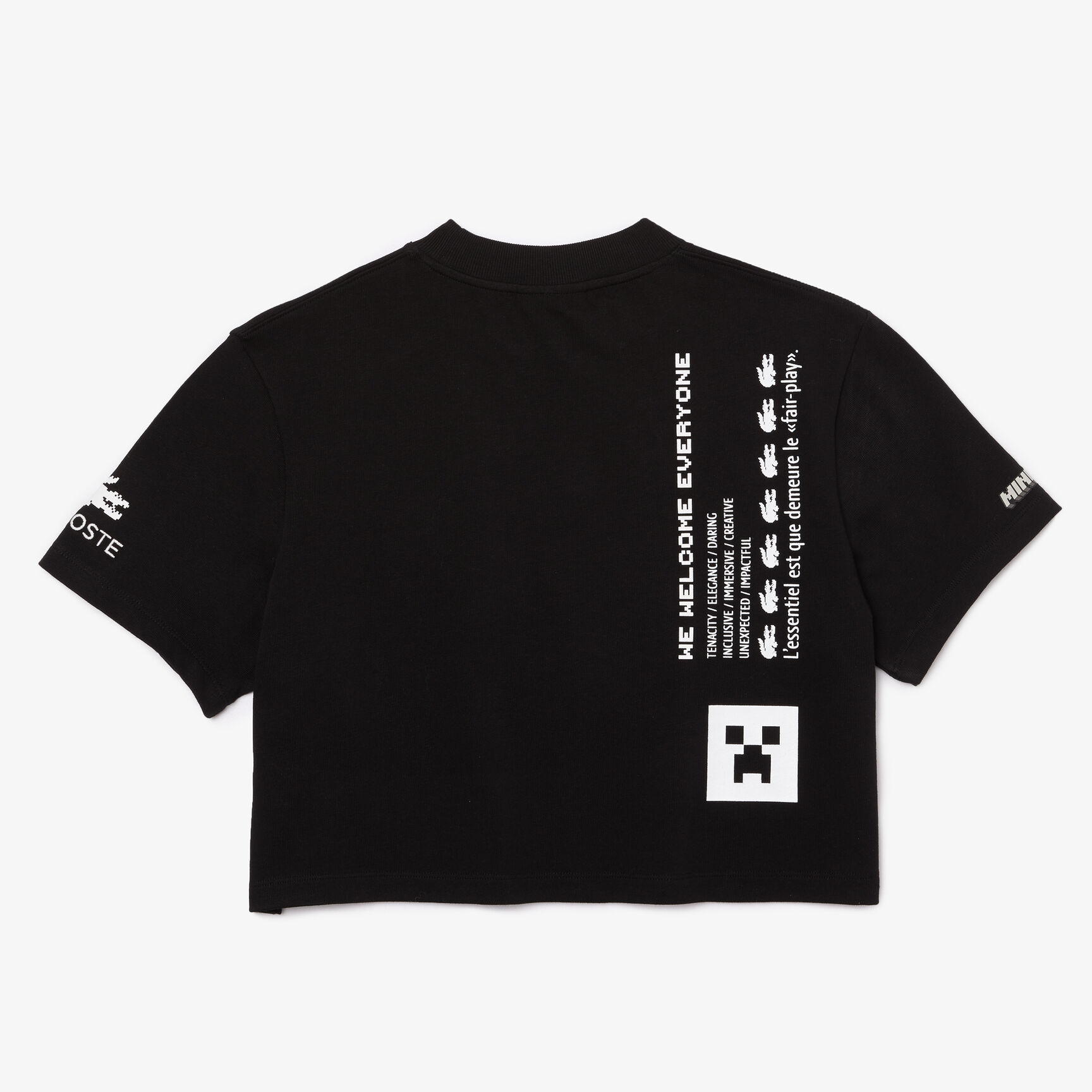 تيشيرت قطن عضوي قصير للنساء مجموعة Lacoste L!VE x Minecraft تيشيرت قطن عضوي قصير للنساء مجموعة Lacoste L!VE x Minecraft