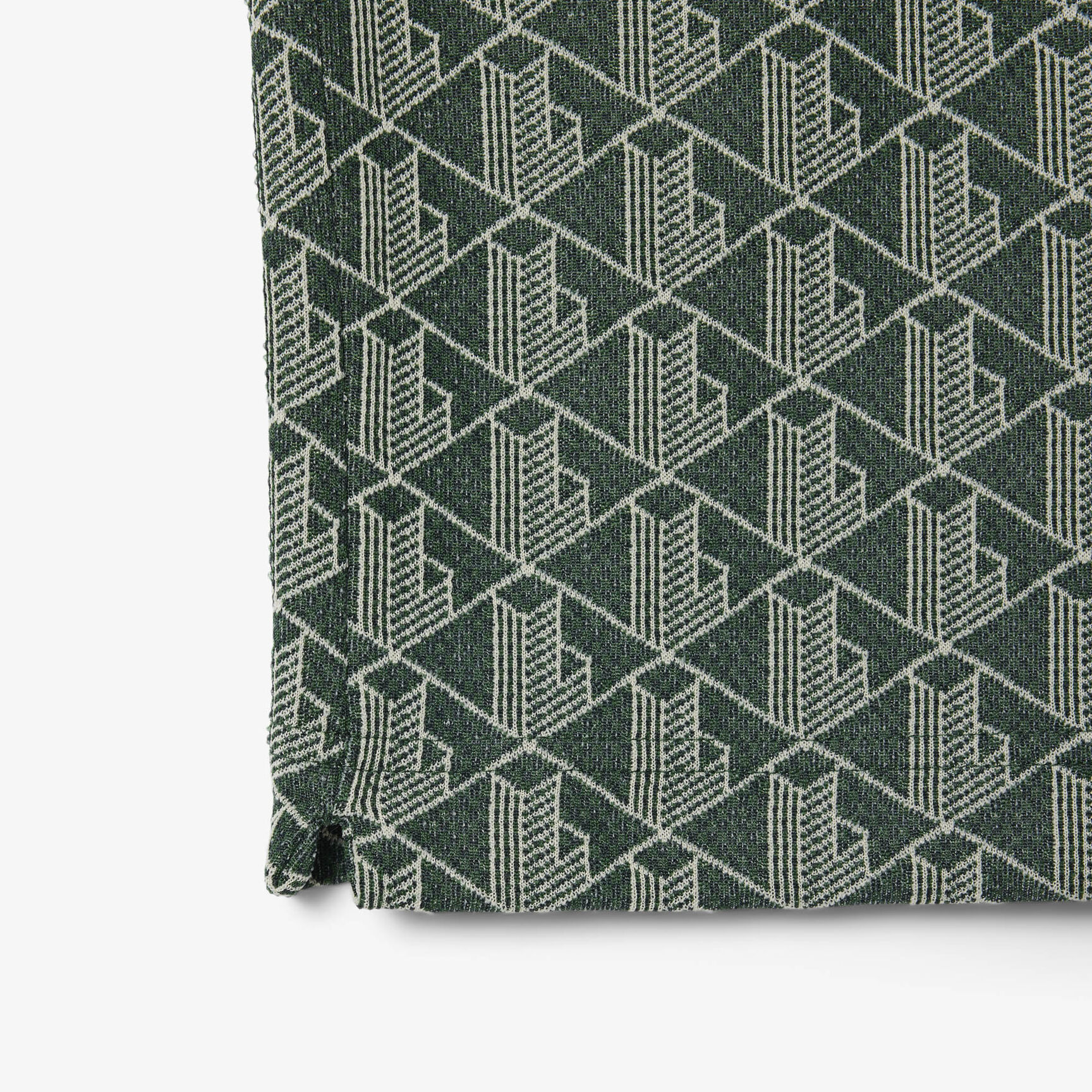 قميص بولو كلاسيكي بقصّة كلاسيكية من قماش الجاكار أحادي اللون قميص بولو كلاسيكي بقصّة كلاسيكية من قماش الجاكار أحادي اللون