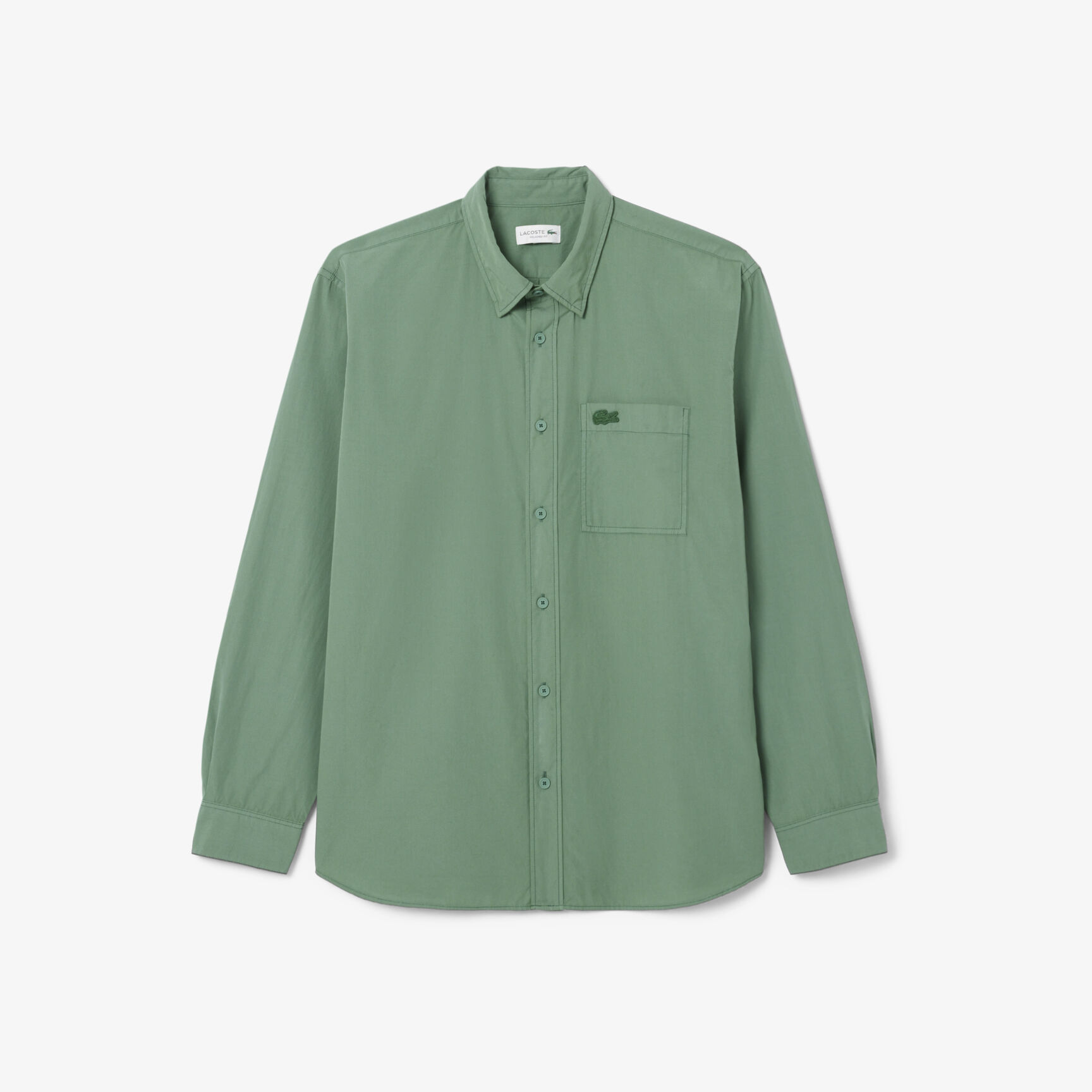 قميص بوبلين خفيف الوزن بقصّة مريحة