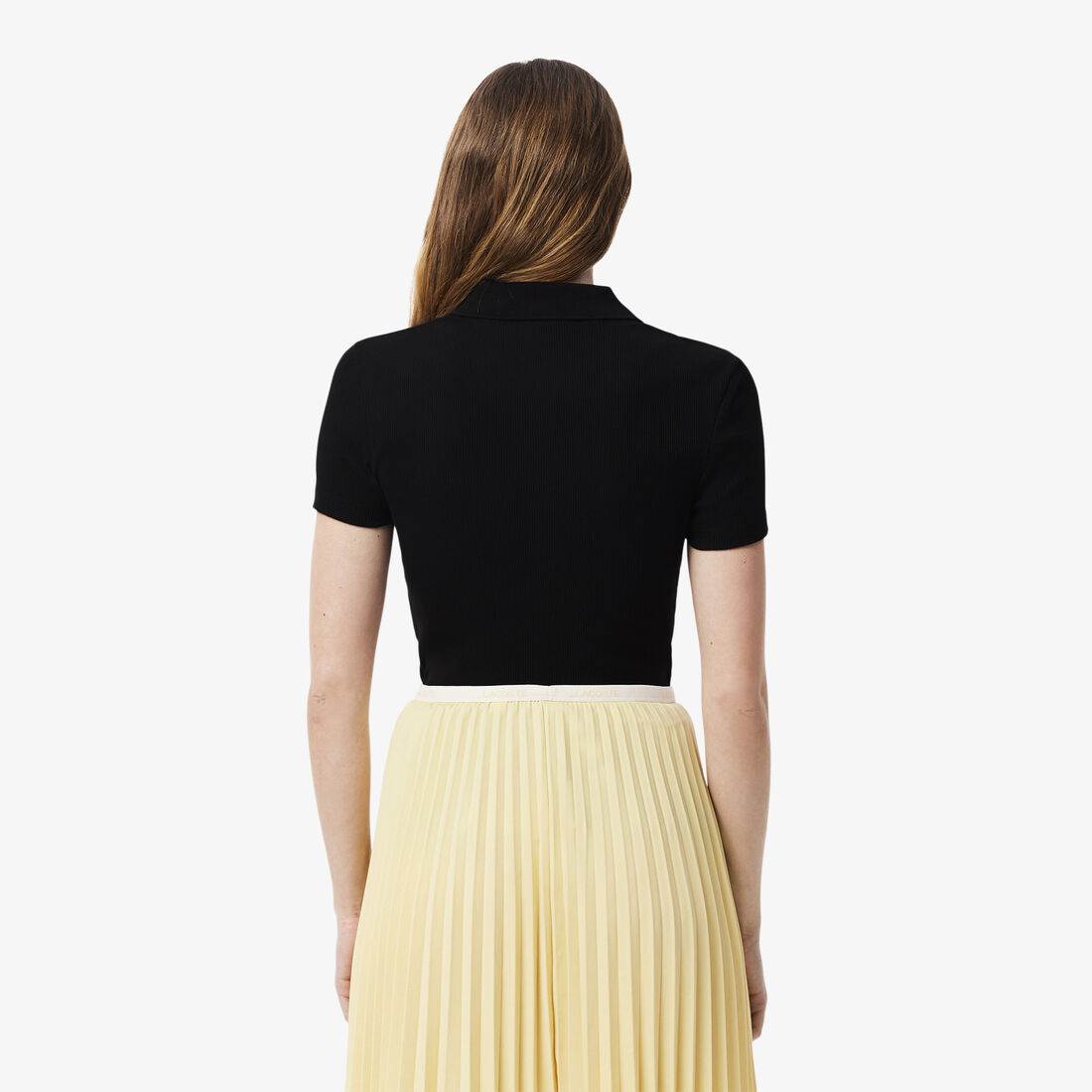 Slim Fit L.12.D Ribbed Cotton Polo Shirt Slim Fit L.12.D Ribbed Cotton Polo Shirt