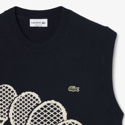 Cotton Jacquard Sweater Vest Cotton Jacquard Sweater Vest