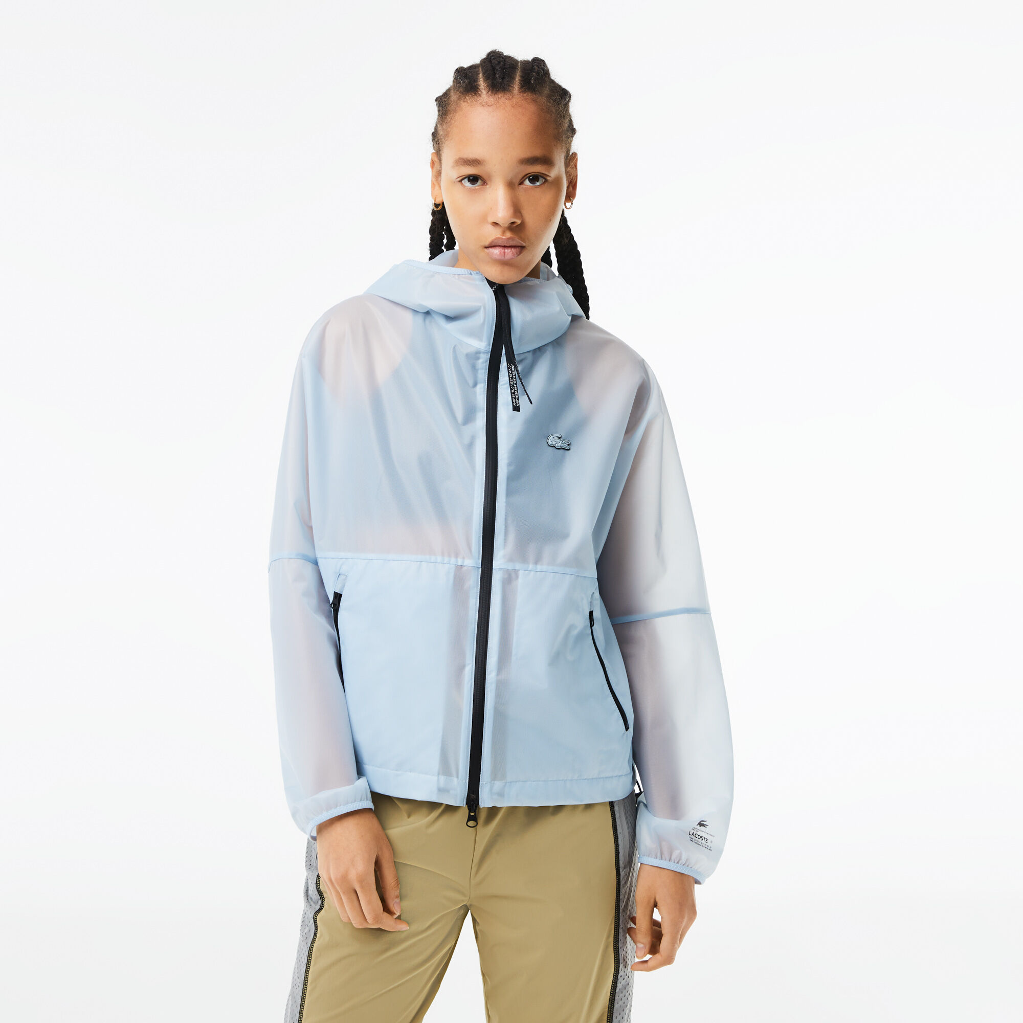 Translucent windbreaker top