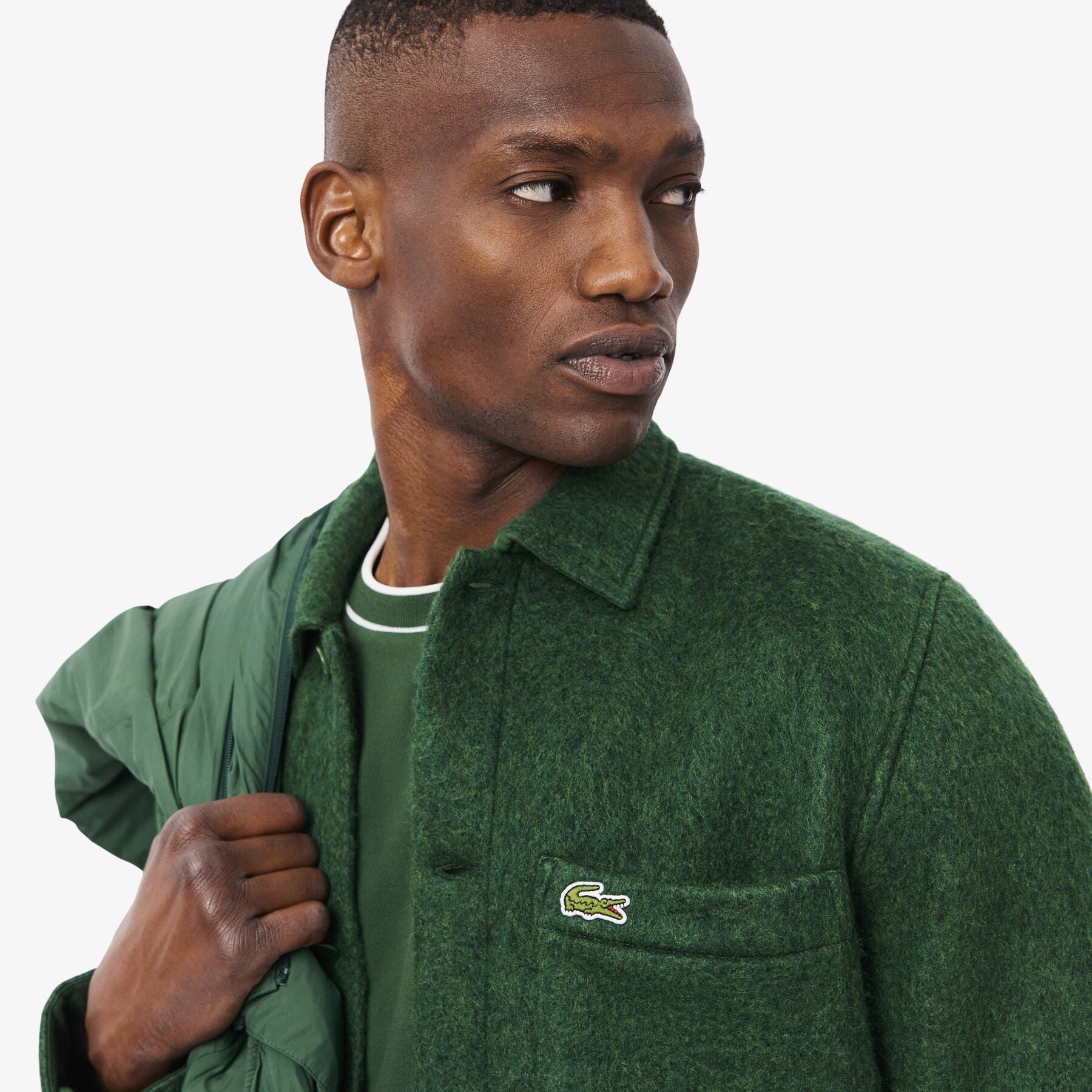 Wool Blend Felt Overshirt Wool Blend Felt Overshirt