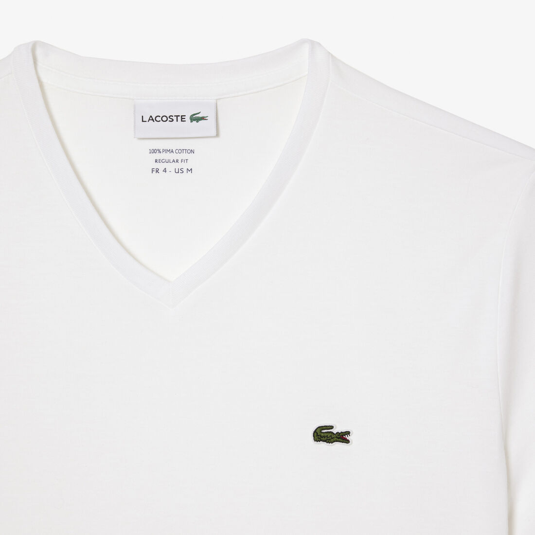 تي شيرت خفيف الوزن من القطن بيما برقبة على شكل حرف V تي شيرت خفيف الوزن من القطن بيما برقبة على شكل حرف V