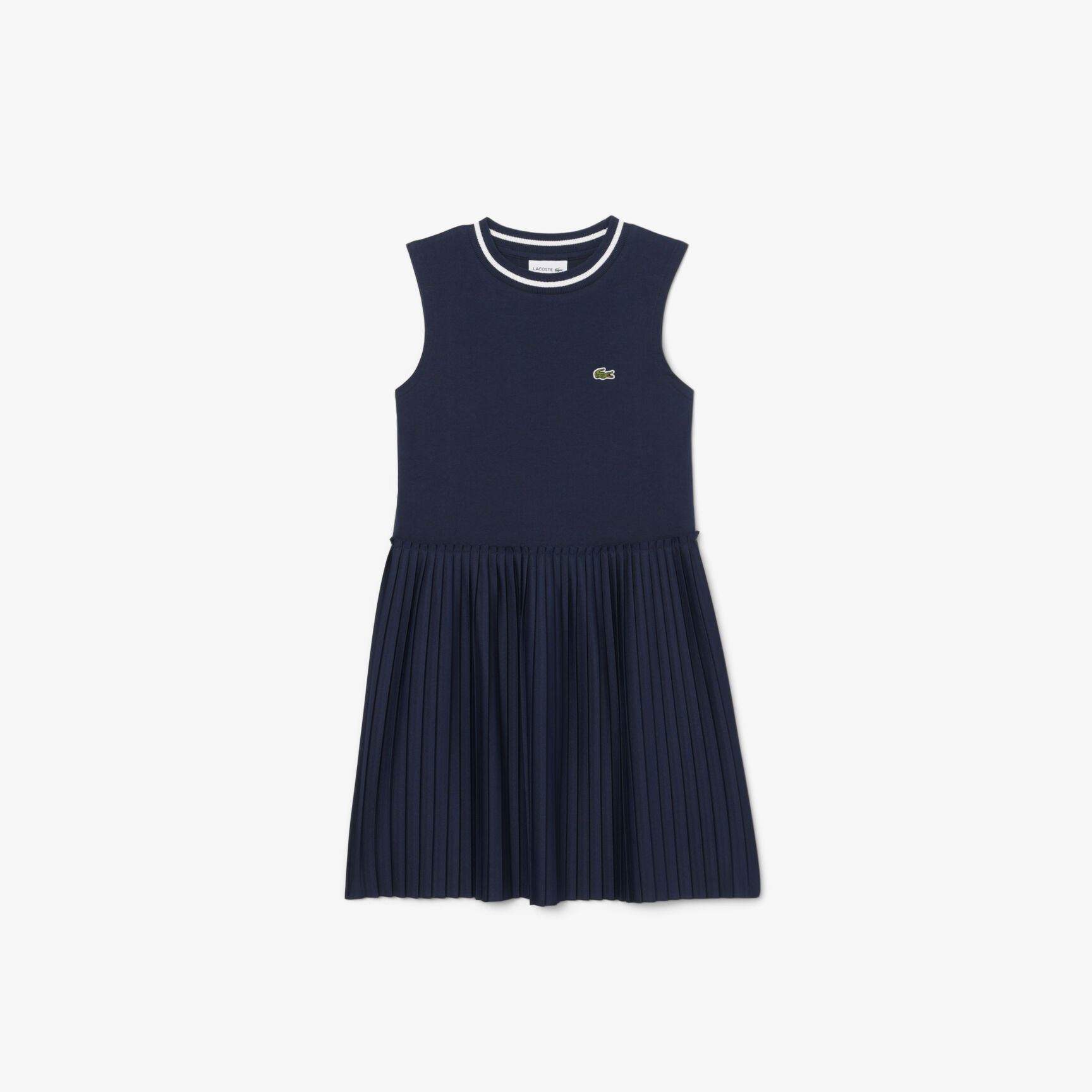 Sleeveless Pleated Jersey Dress