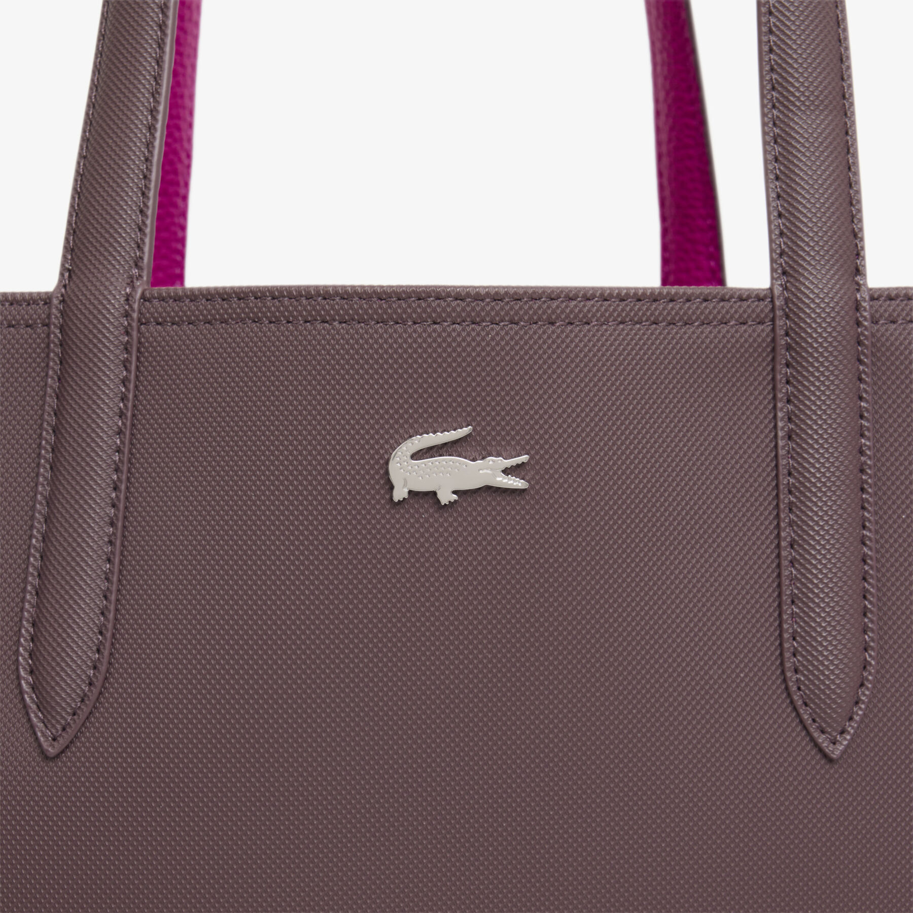 lacoste anna reversible tote with pouch