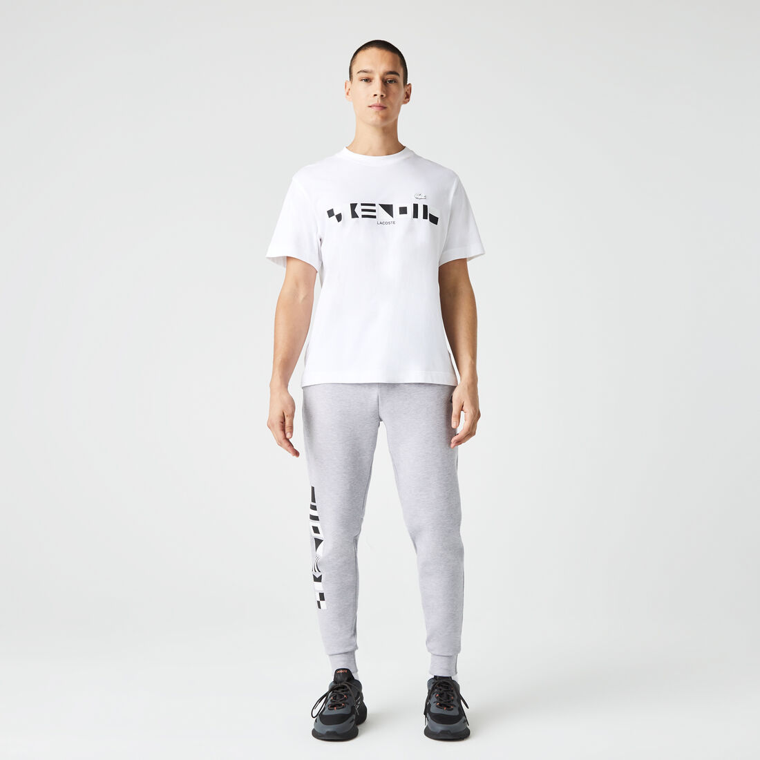 Men's Lacoste Reflective Print Trackpants Men's Lacoste Reflective Print Trackpants