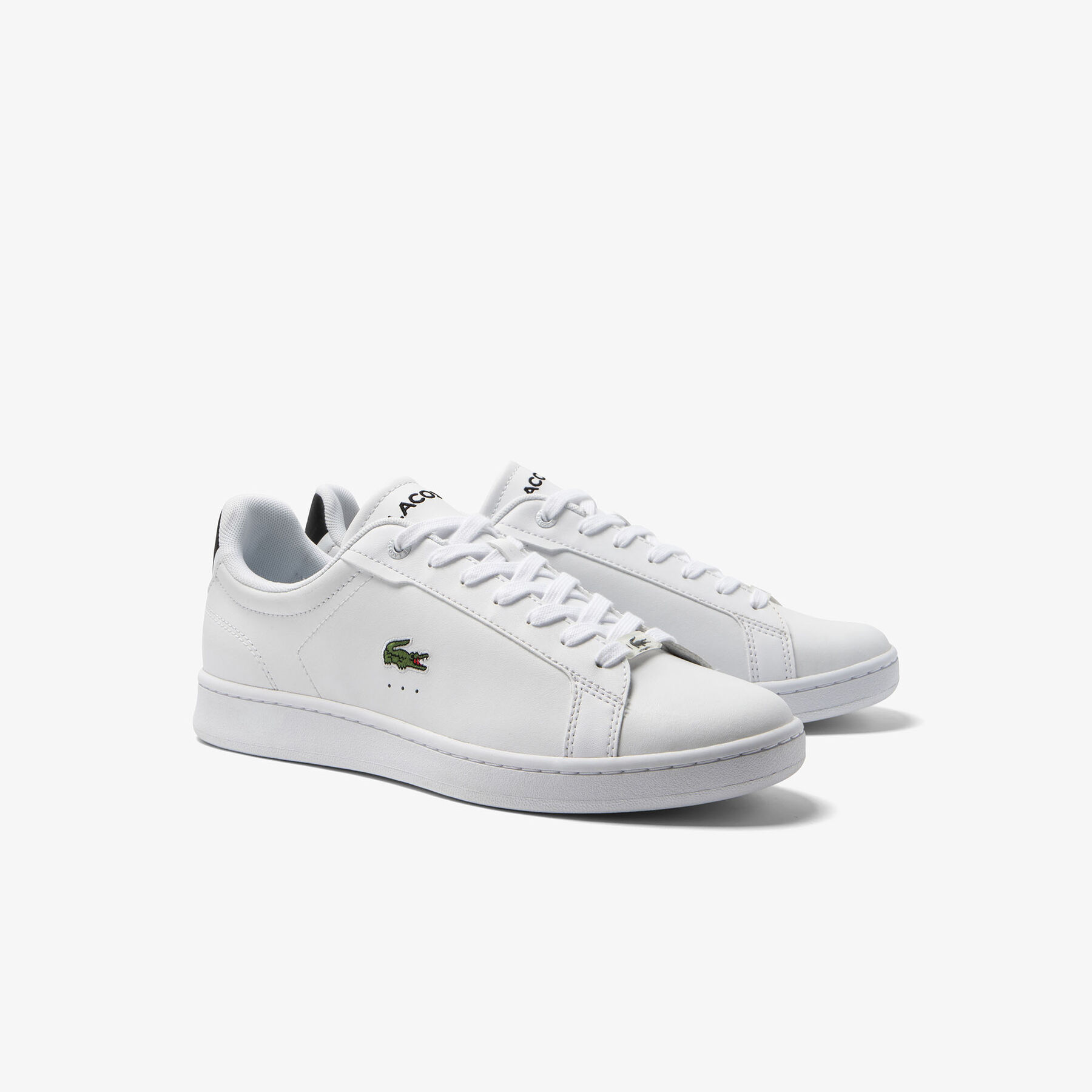 Men's Lacoste Carnaby Pro Leather Heel Pop Trainers men s lacoste carnaby pro leather heel pop trainers