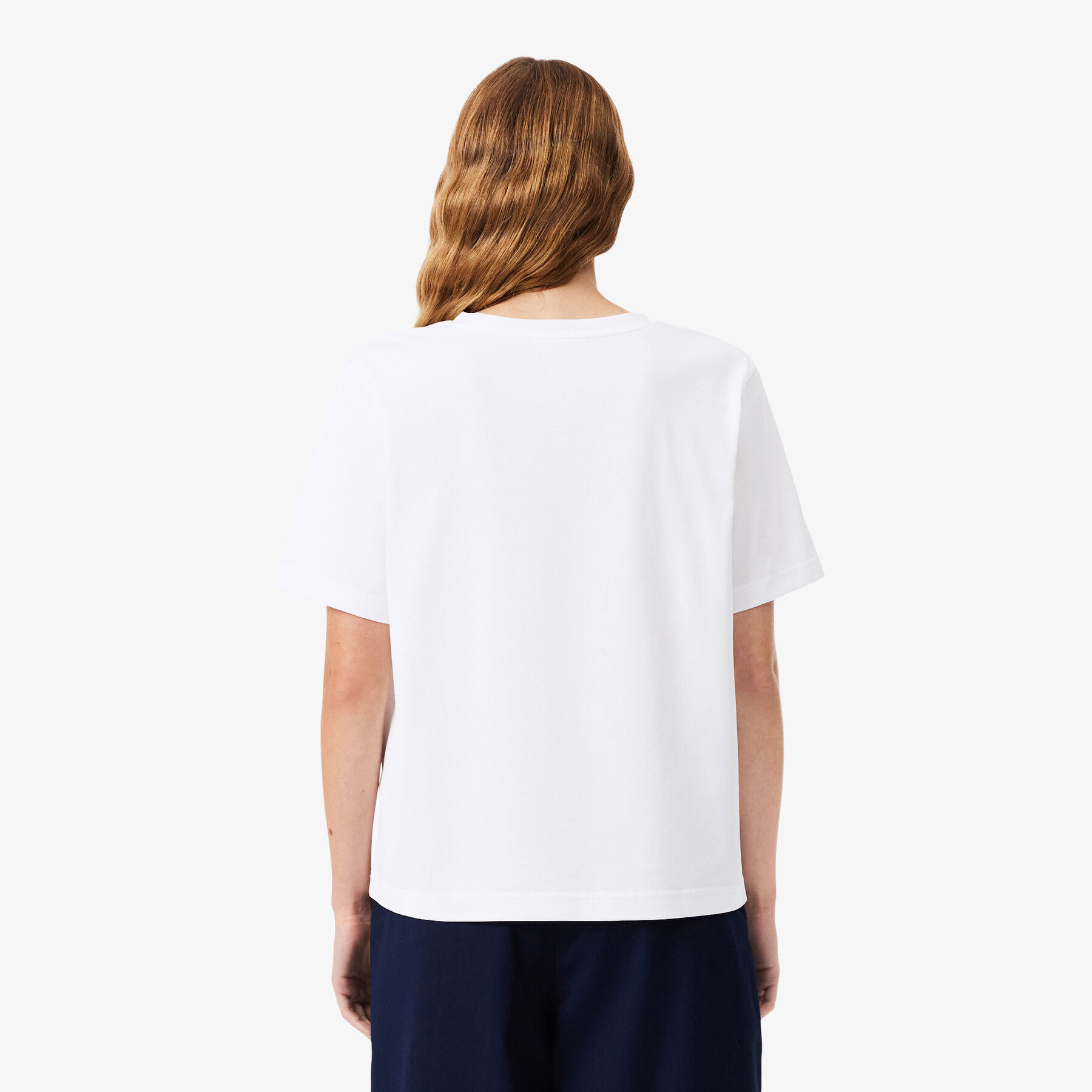 Relaxed Fit Soft Cotton V Neck T-shirt
