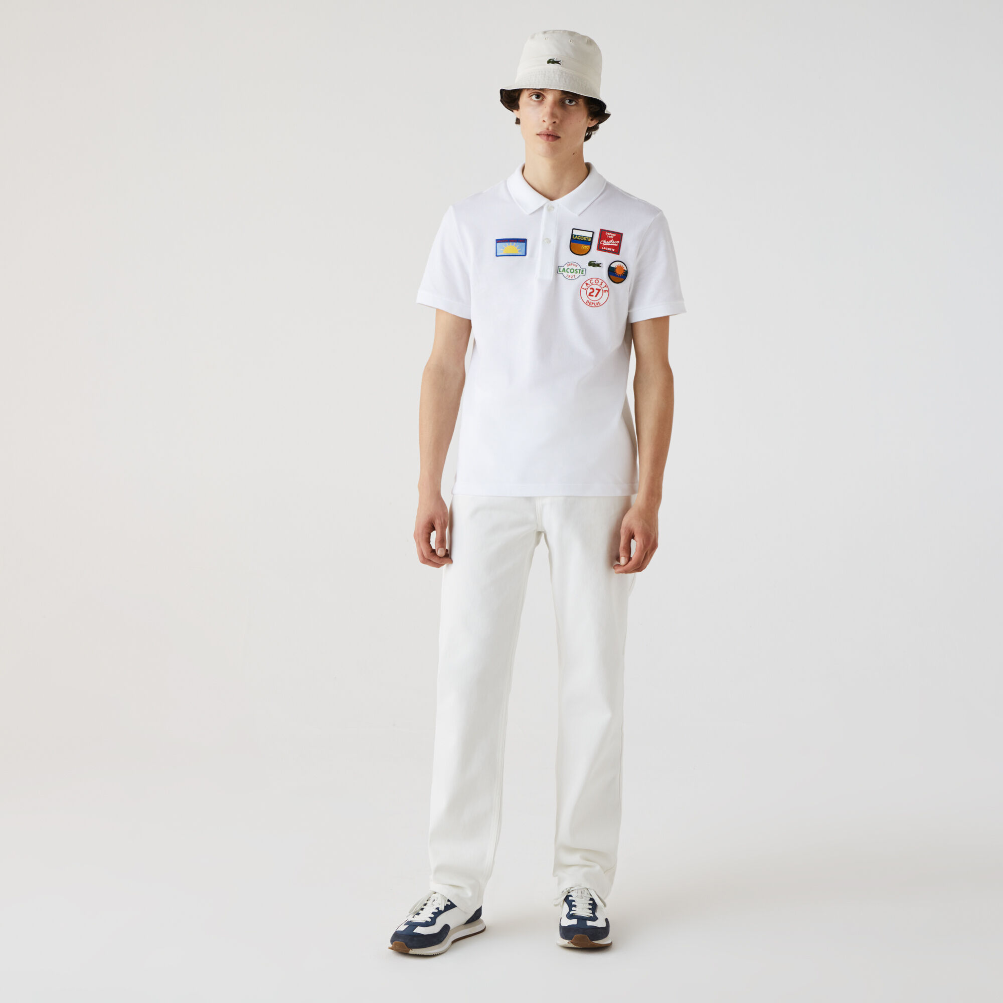 Men’s Lacoste Regular Fit Badge Cotton Polo Men’s Lacoste Regular Fit Badge Cotton Polo