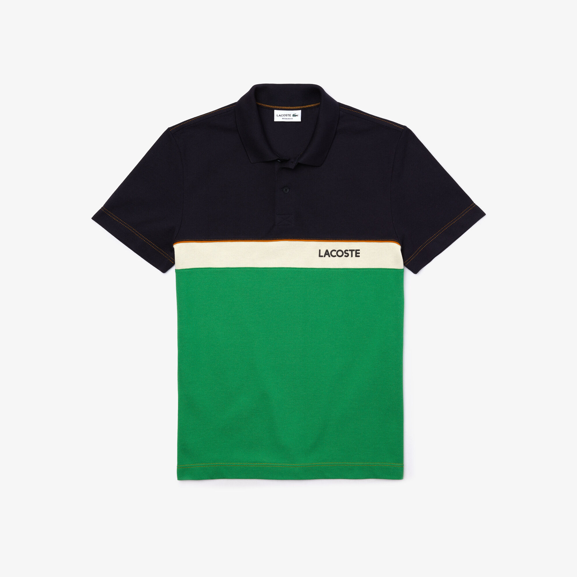 Men’s Lacoste Regular Fit Colourblock Cotton Piqué Polo Shirt Men’s Lacoste Regular Fit Colourblock Cotton Piqué Polo Shirt