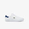 lacoste men s powercourt logo tongue leather trainers