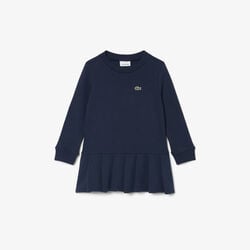 lacoste long sleeved fleece dress