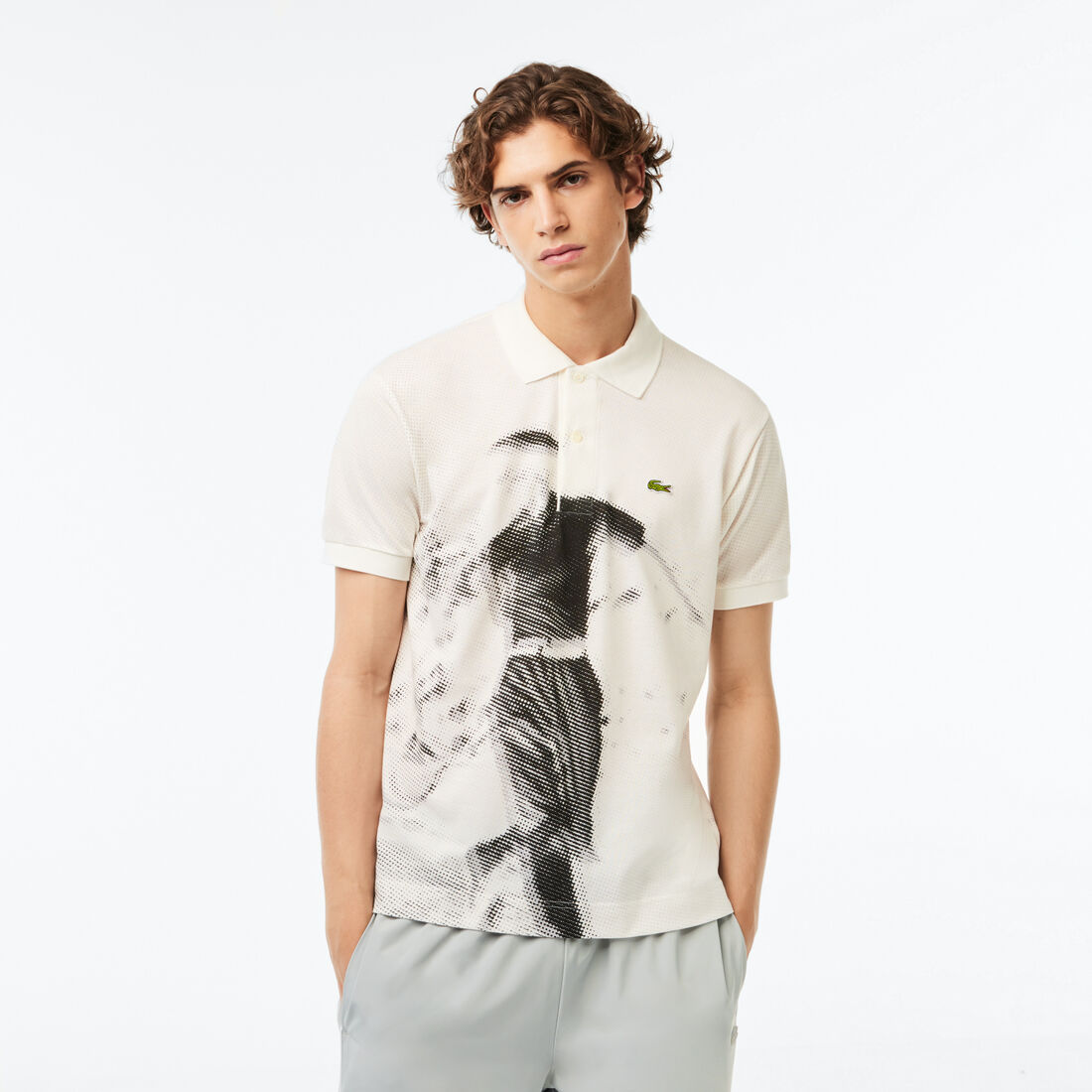 تي شيرت بولو بيكيه قطن قَصّة كلاسيكية