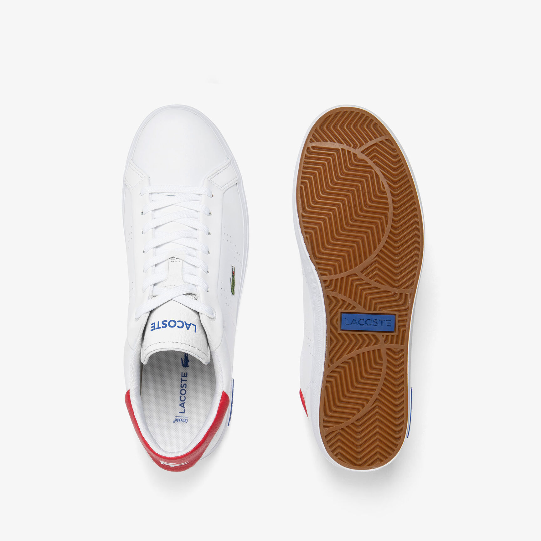 Men's Powercourt 2.0 Contrasted Leather Trainers