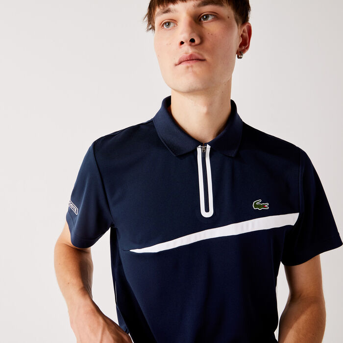 Men's Lacoste SPORT Paneled Breathable Piqué Tennis Polo Shirt
