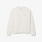 lacoste loose fit heavy fleece sweatshirt
