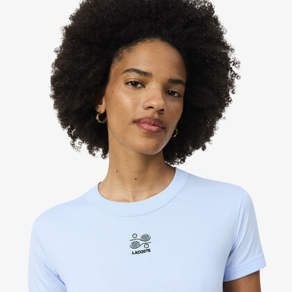 Embroidery Accent Jersey T-shirt lacoste embroidery accent jersey t shirt