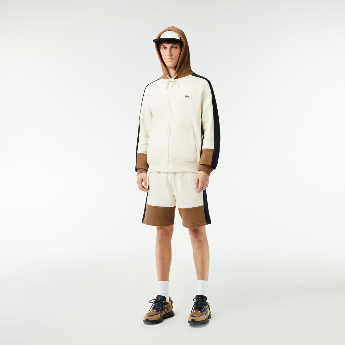 سويت شيرت جاكار بنقشة شعار الماركة وسحَّاب من مجموعة باريس سويت شيرت جاكار بنقشة شعار الماركة وسحَّاب من مجموعة باريس