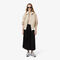 lacoste long pleated elasticated waist skirt