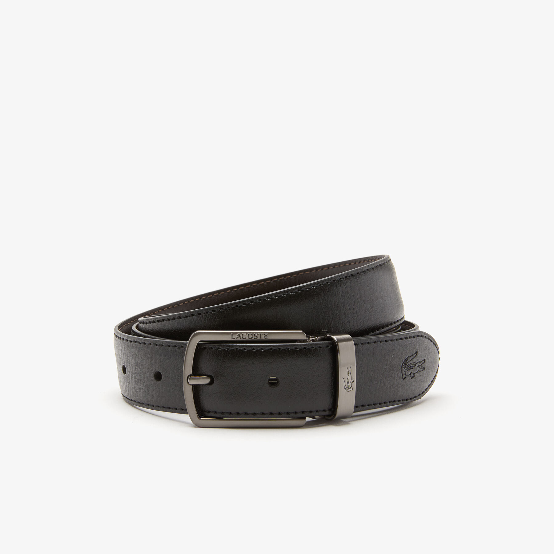Men's Lacoste Two Pin Buckle Belt Gift Set men s lacoste two pin buckle belt gift set