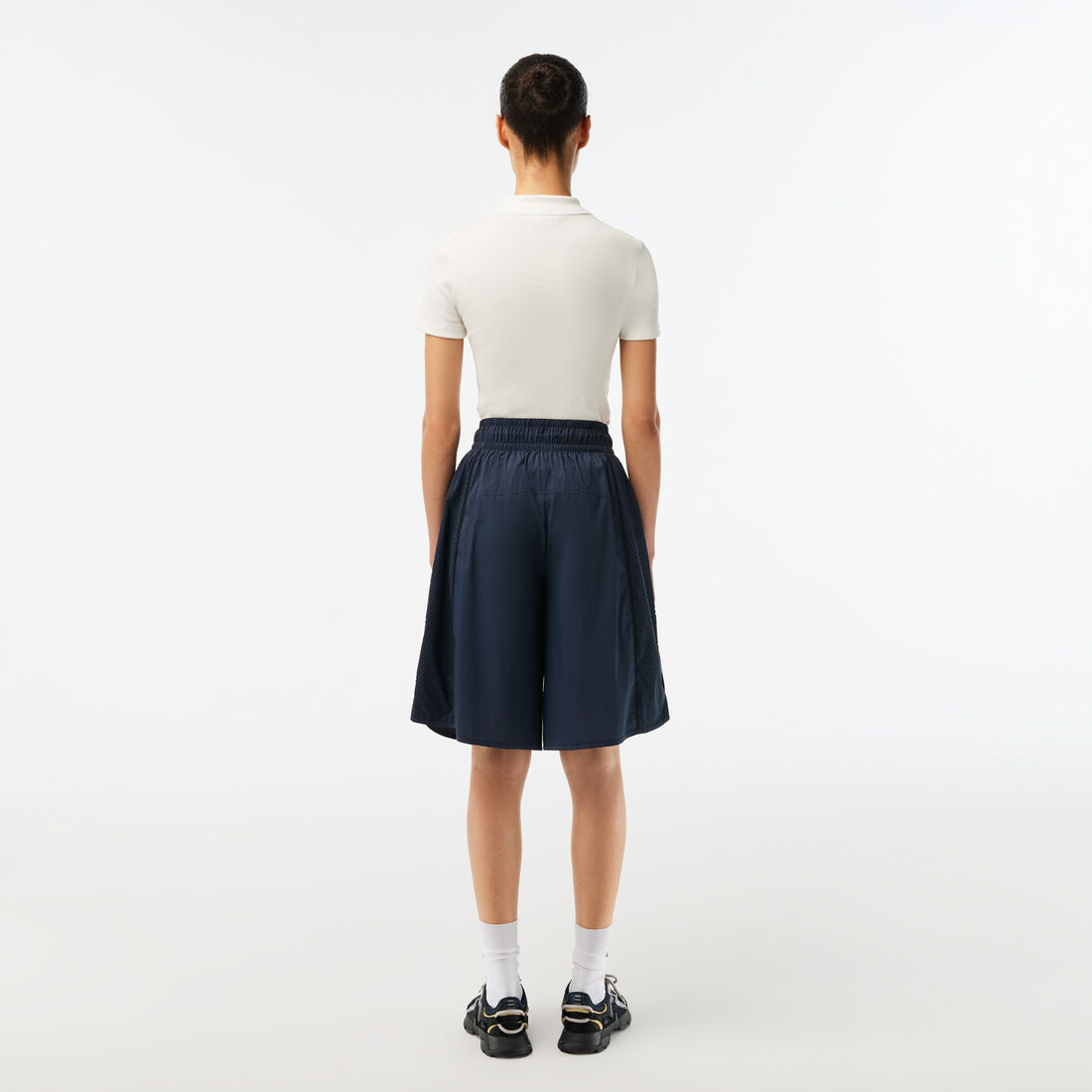 Women's Lacoste Two-Tone Taffeta Bermuda Shorts Women's Lacoste Two-Tone Taffeta Bermuda Shorts
