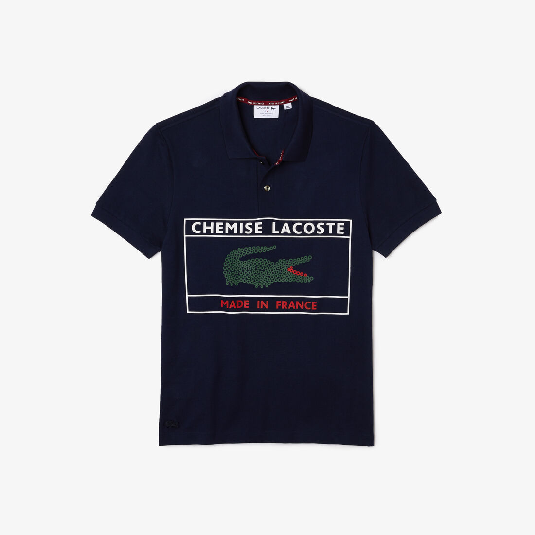 Men's Lacoste Made in France Regular Fit Organic Cotton Polo Shirt
