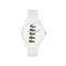 lacoste unisex white silicone strap watch